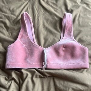 Maui blackbough pink velvet bikini top